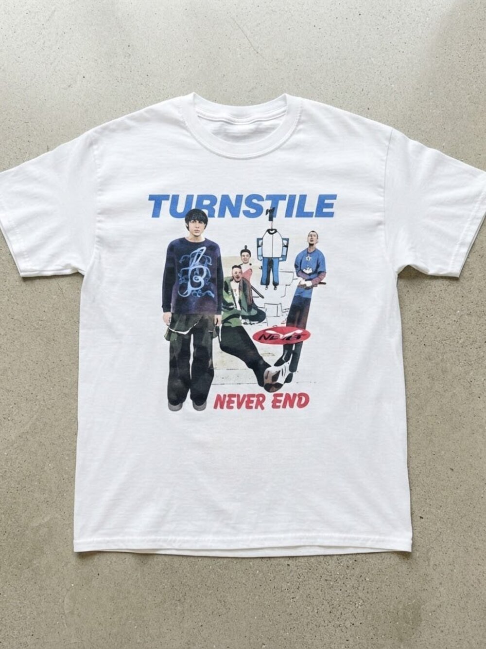 Turnstile Never Enough Tour 2026 Photo Collage White T-Shirt S-5XL